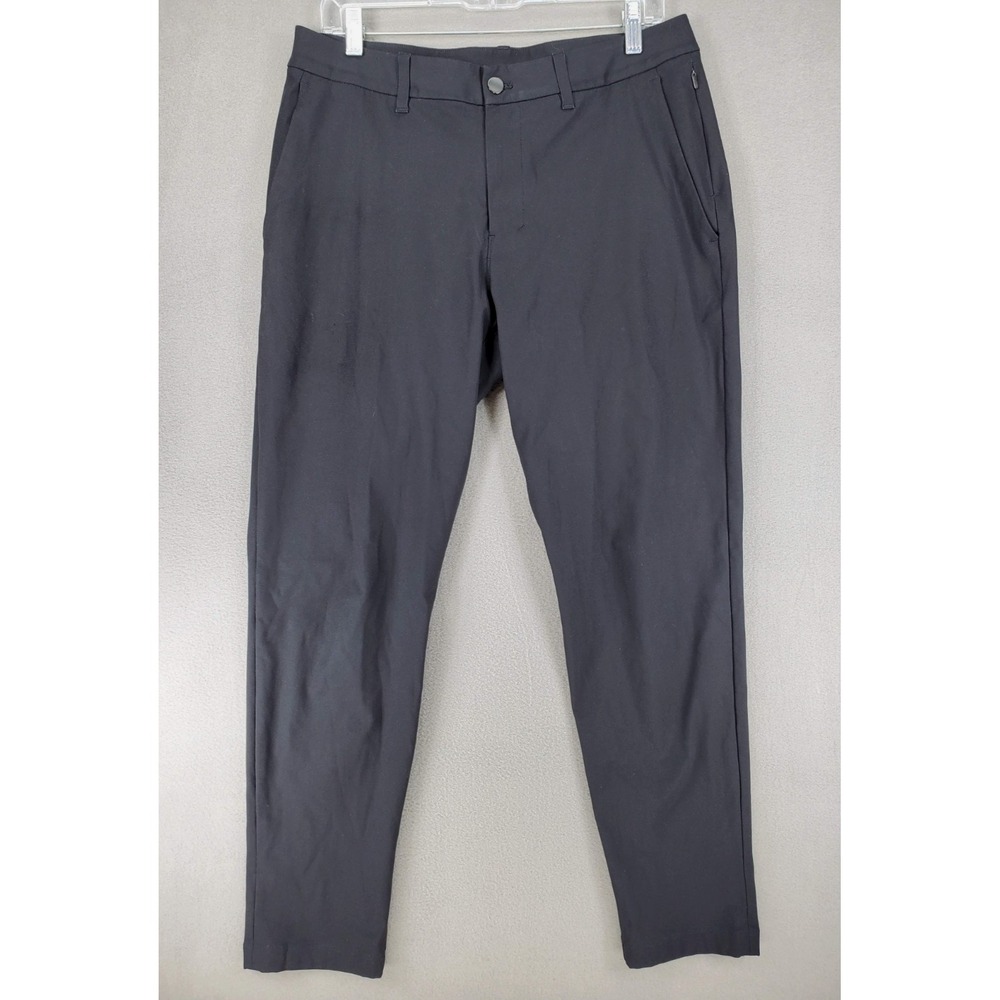 Lululemon Commission Pants Black‎ ABC Warpstream Slim Fit Men's 32x30